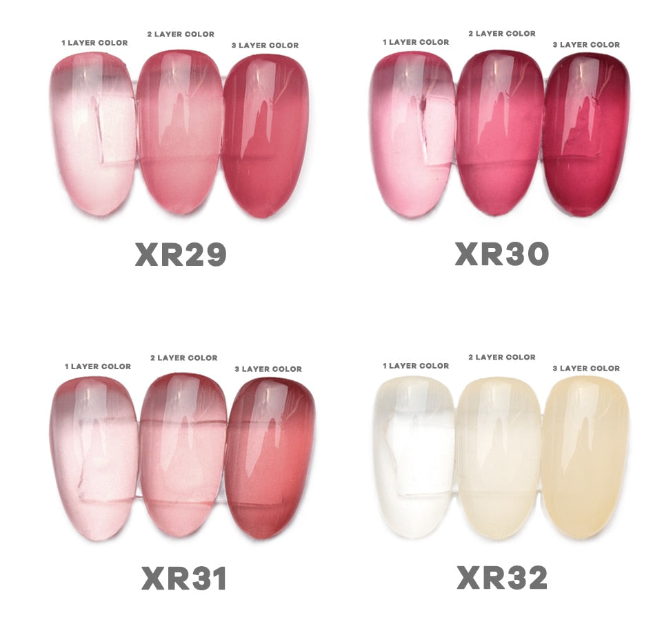 Vinimay® Gel Nail Polish Translucent Full Set X 36 Vinimay