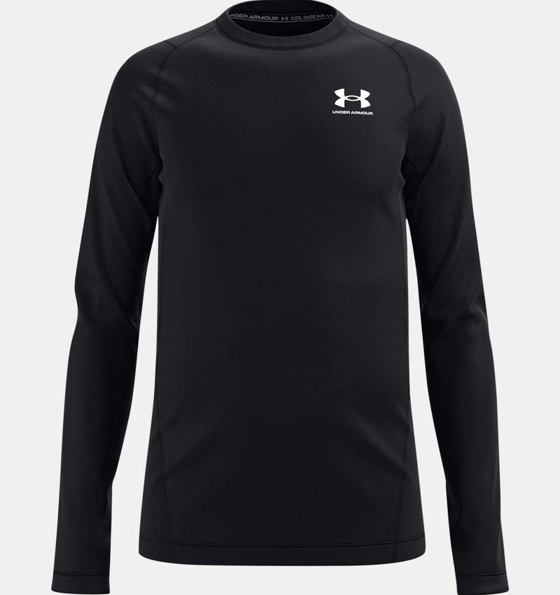  Under Armour Boys' ColdGear Armour Leggings , Jet Gray Light  Heather (010)/Black , Youth Small : Clothing, Shoes & Jewelry