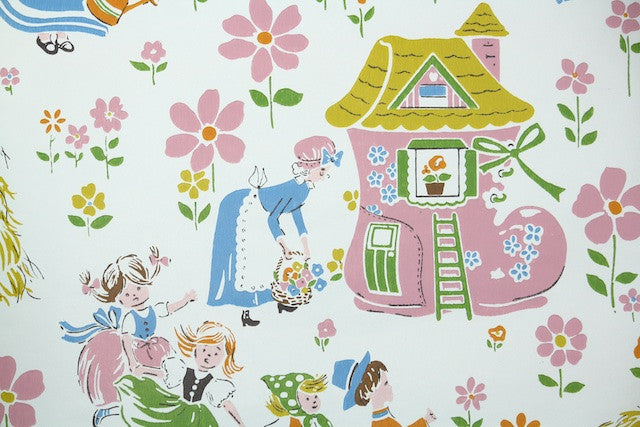 1970s Childrens Vintage Wallpaper – Hannah’s Treasures Vintage Wallpaper