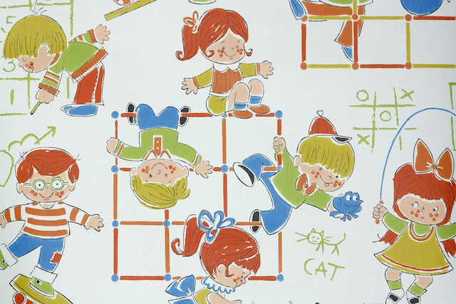 1970s Childrens Vintage Wallpaper – Hannah’s Treasures Vintage Wallpaper