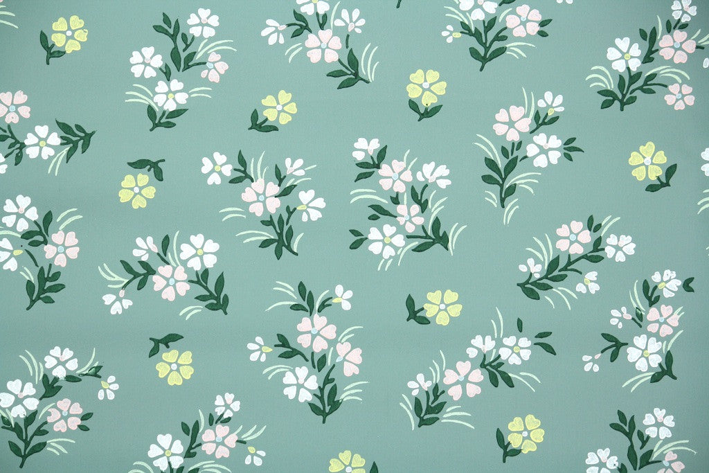 1940s floral vintage wallpaper hannah s treasures vintage wallpaper 1940s floral vintage wallpaper