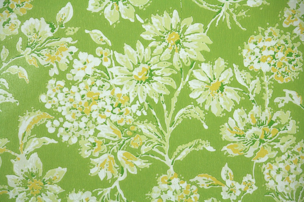 1970s Floral Vintage Wallpaper – Hannah’s Treasures Vintage Wallpaper