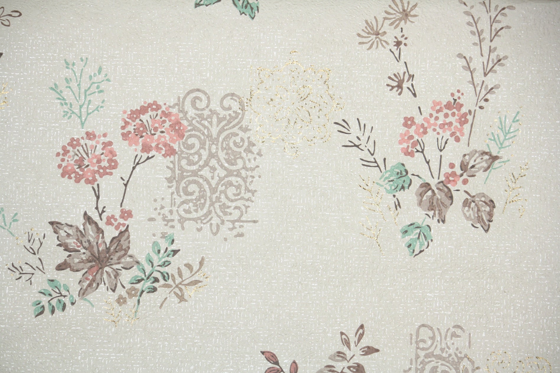 1960s Floral Vintage Wallpaper – Hannah's Treasures Vintage Wallpaper