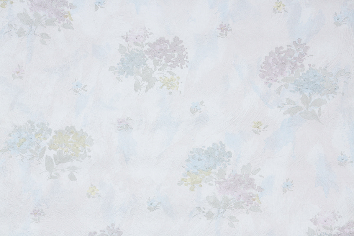 1980s Floral Vintage Wallpaper – Hannah's Treasures Vintage Wallpaper