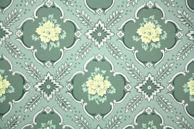 1940s floral vintage wallpaper hannah s treasures vintage wallpaper 1940s floral vintage wallpaper