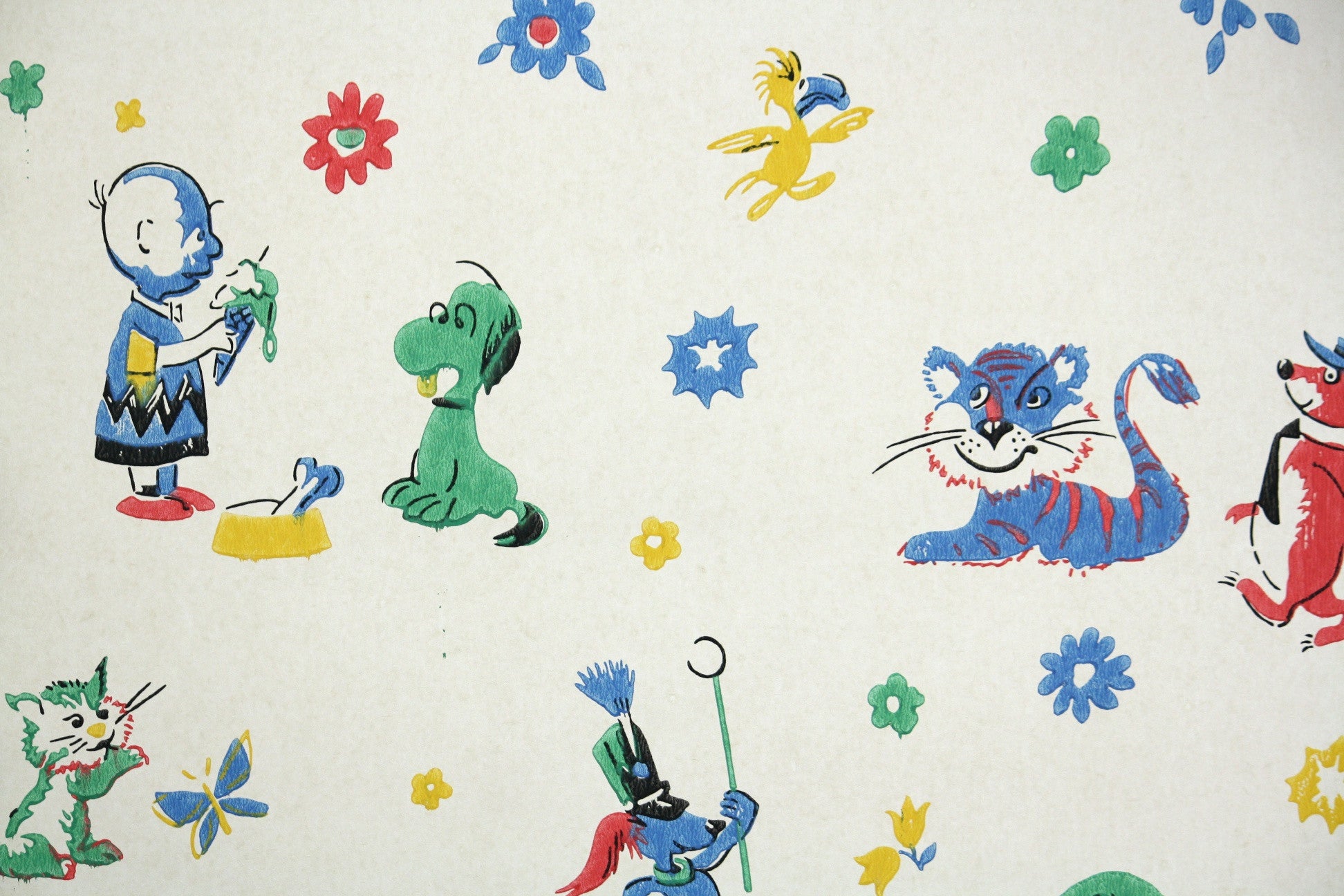 1960s Childrens Vintage Wallpaper – Hannah’s Treasures Vintage Wallpaper