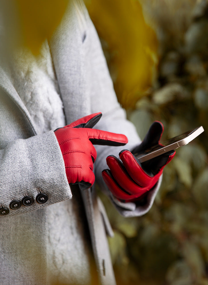 Silverstone, Gants de conduite en cuir à écran tactile, MISUMI Dents