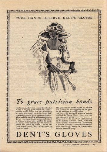 A Dents advertisement in Good Housekeeping circa 1924