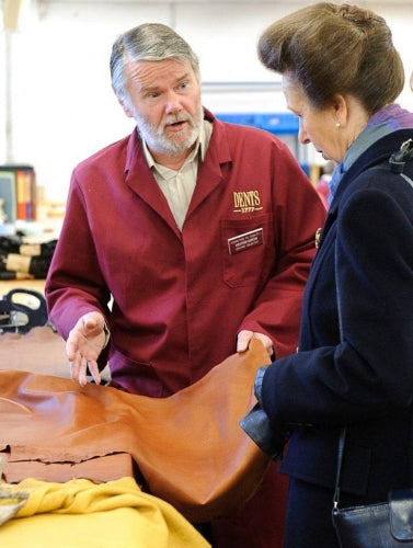 The Princess Royal stopping to talk to Dents members of staff