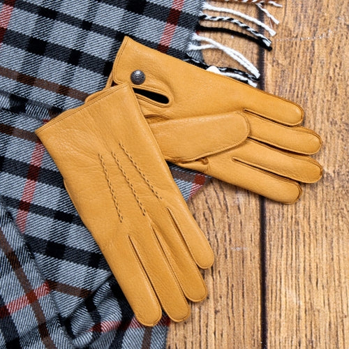 Eton - Men's Cashmere Lined Deerskin Leather Gloves