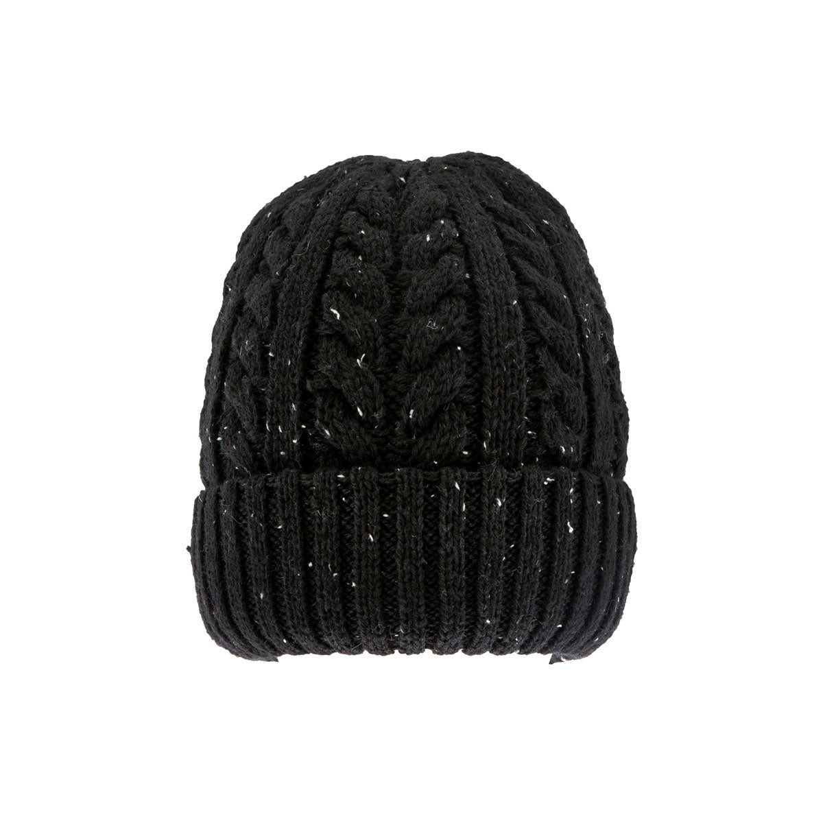 Men's cable knit wool blend knitted beanie hat