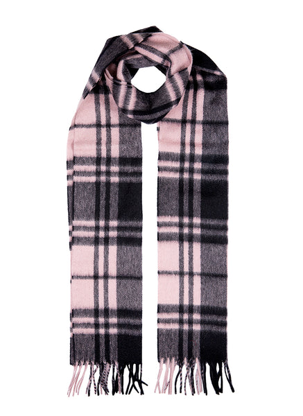 Heritage Plaid Check Cashmere Scarf with Tassels and Gift Box | Dents