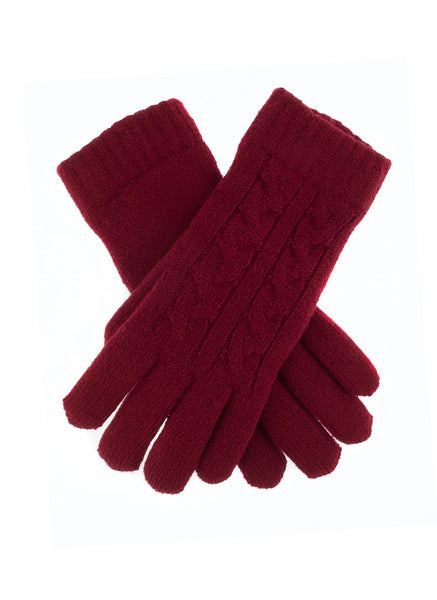 womens cable knit gloves