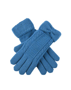 royal blue knit gloves