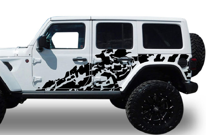 Stickers, Car Decals Graphics Compatible with Jeep JL Wrangler Decals