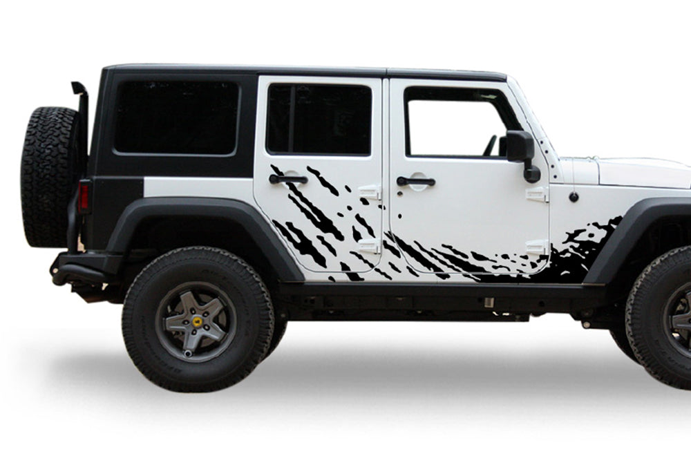 Lower Splash Graphics decals for Jeep JL Wrangler, side sticker