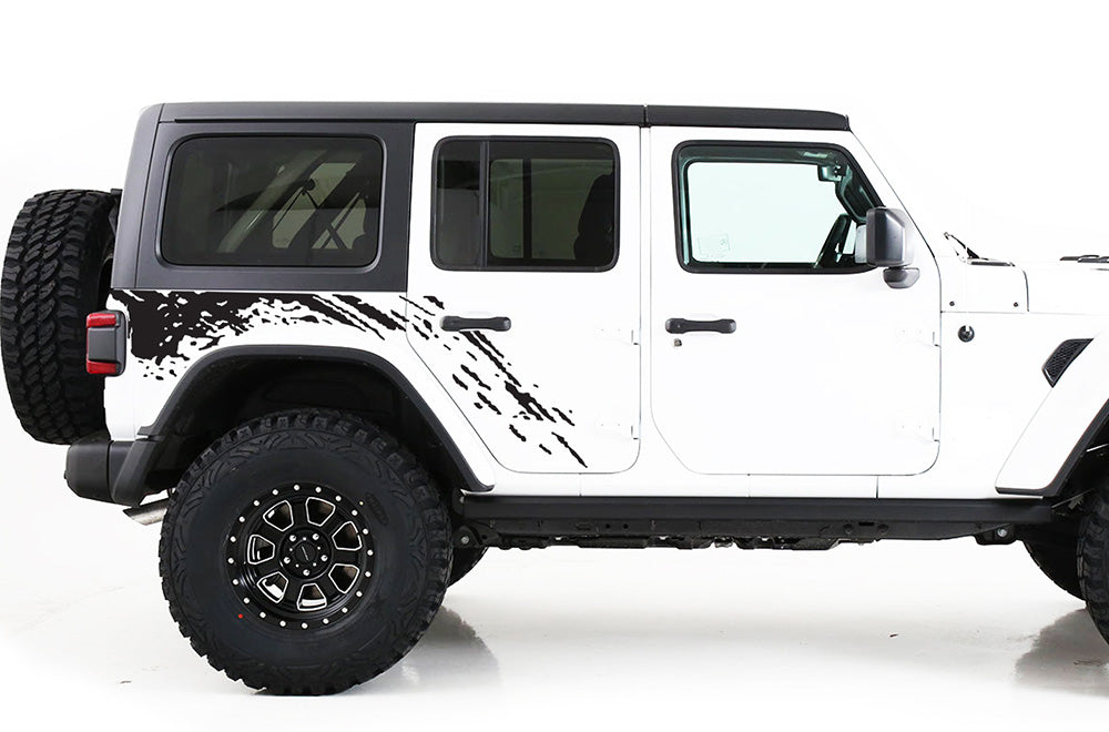 Side Splash Graphics Sticker for Jeep 2015 JK Wrangler decals 4 Door