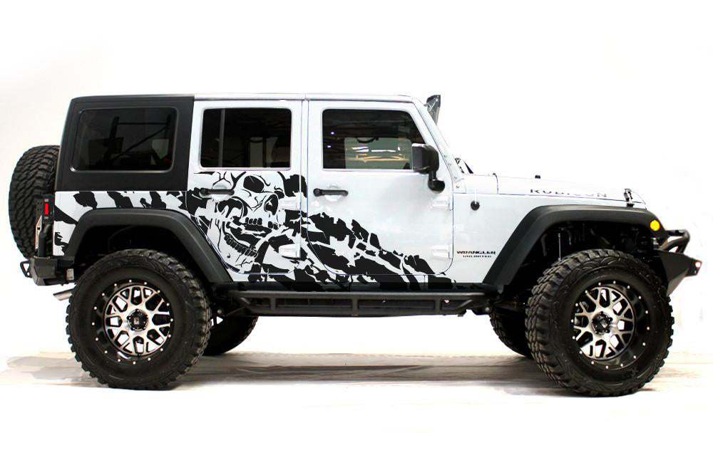 Nightmare Graphic decal For Jeep JK Wrangler stickers 2 Door 2007-2018