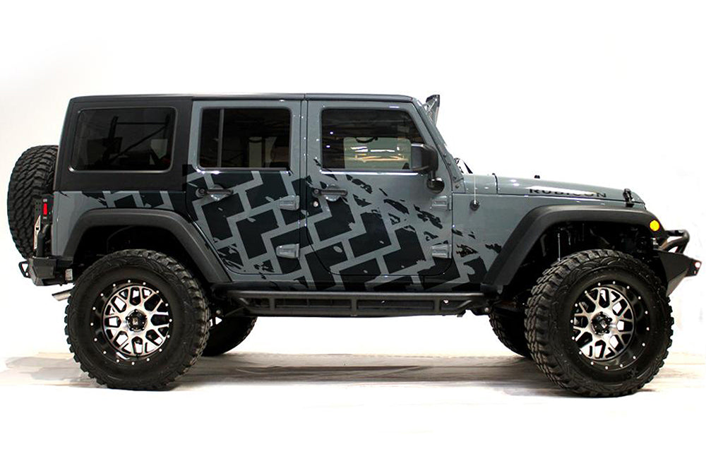 Tire Tracks Graphics Stickers for decals Jeep JL Wrangler 2018