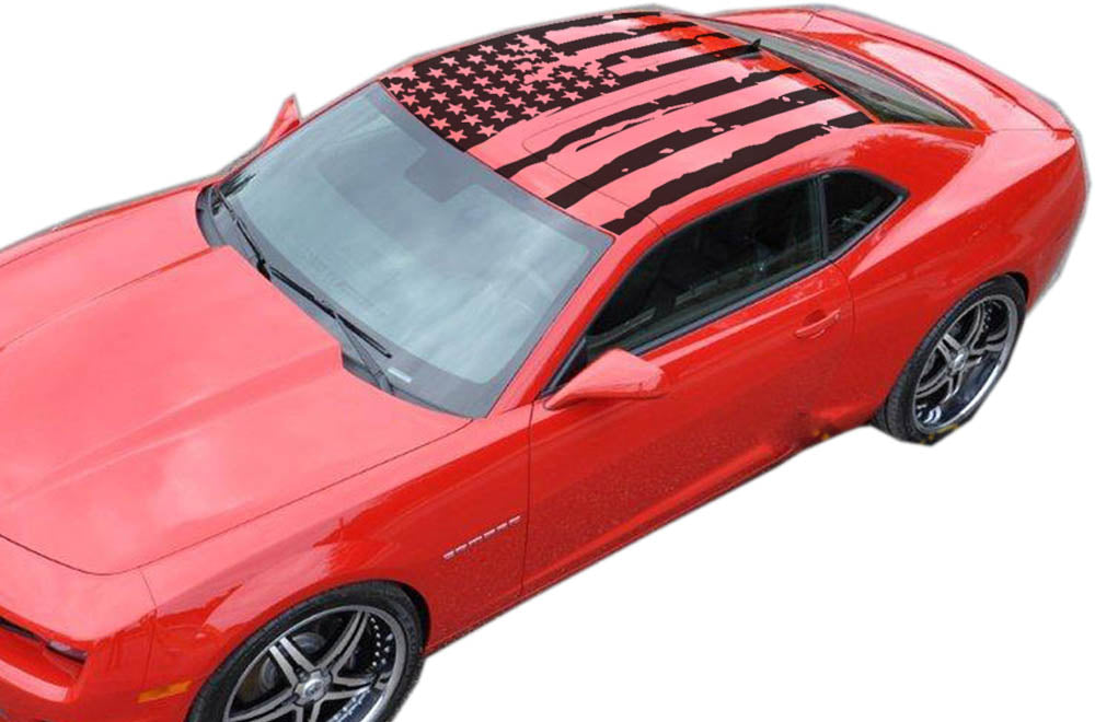 USA Roof Flag Decals Graphics stickers decals for chevrolet camaro