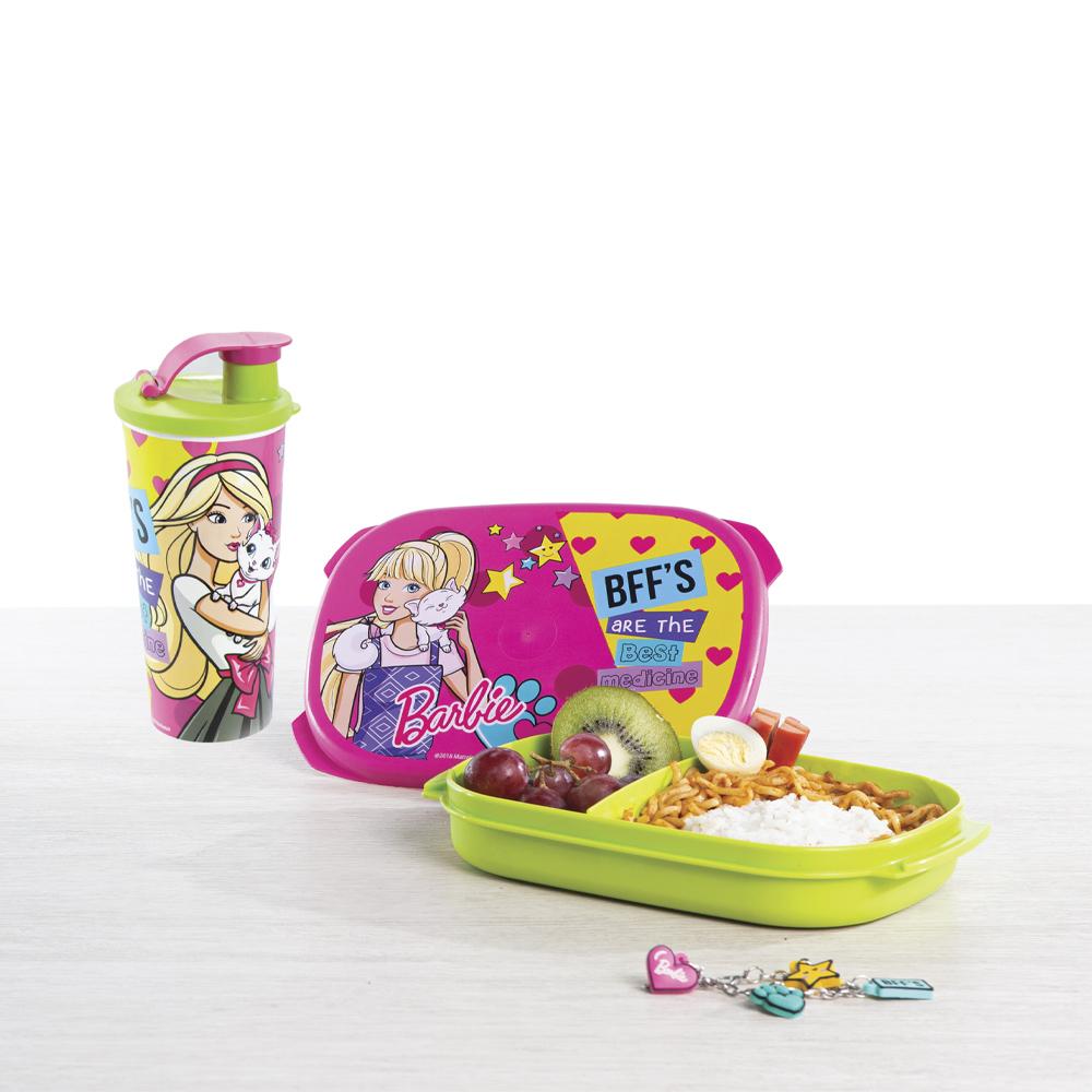 tupperware barbie lunch set