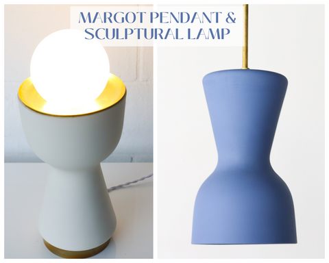 Margot Sculptural Table Lamp by Sazerac Stitches