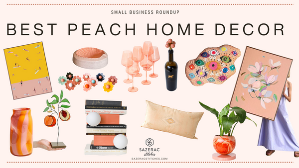 The Best Peach Decor from Small Businesses