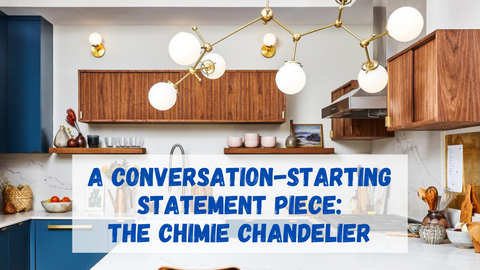 The Chimie Chandelier by Sazerac Stitches is a conversation starter statement light fixture for all decor styles