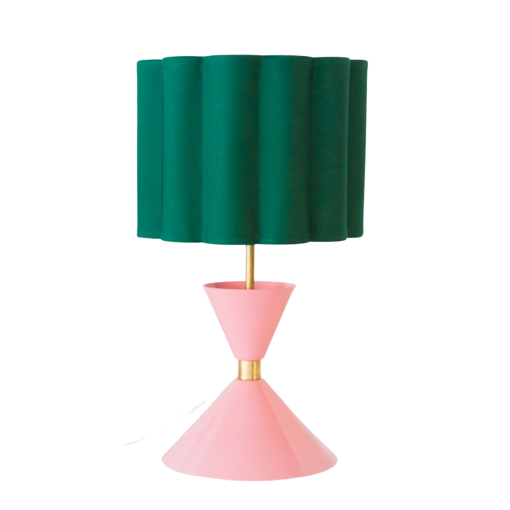 pink and green lamp