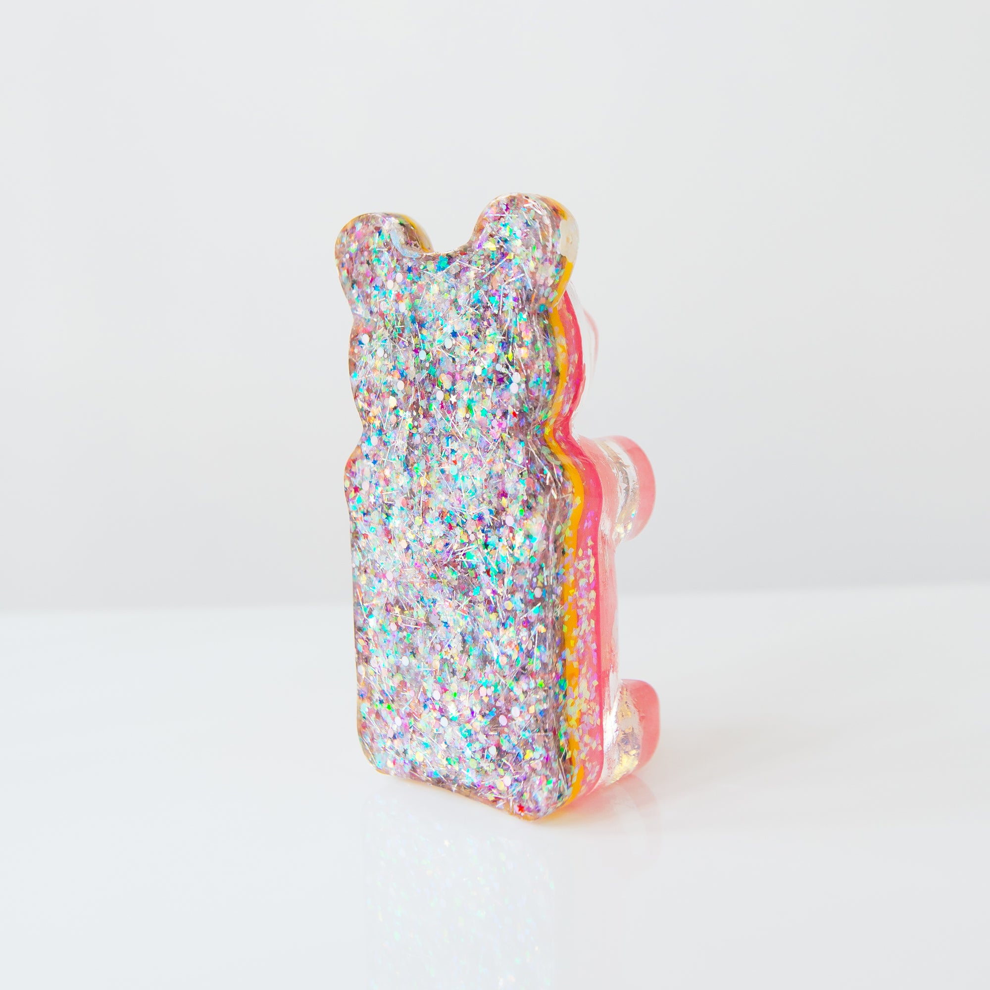 Sequin & Glitter Pink Layer Bear