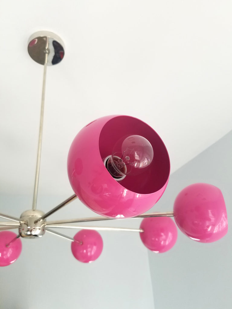 Image result for bright pink mid-century modern furniture