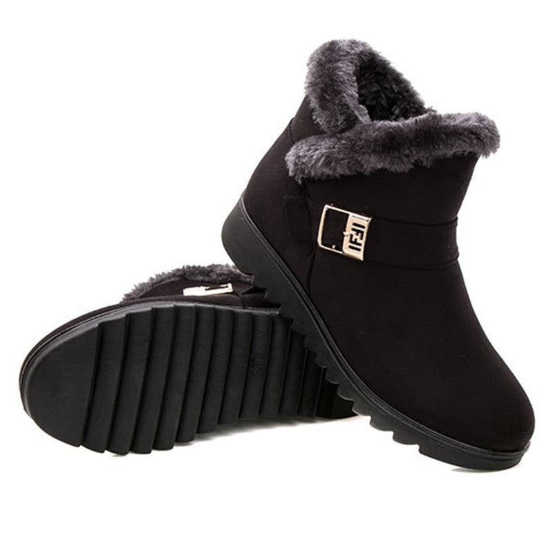 fleece lined slip on boots