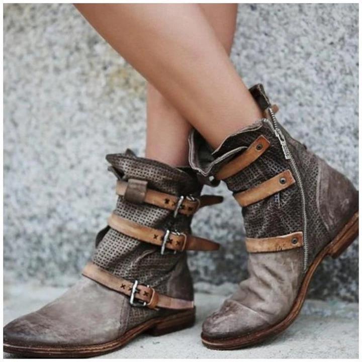 womens casual flat boots