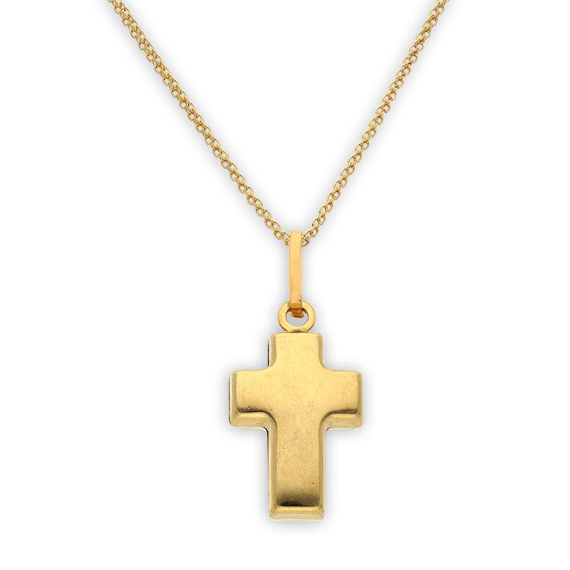 18kt gold cross