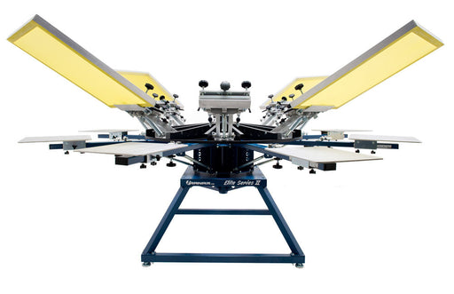 Ranar 6 Color 6 Station Elite Series II Screen Printing Press — Catspit  Screen Print Supply