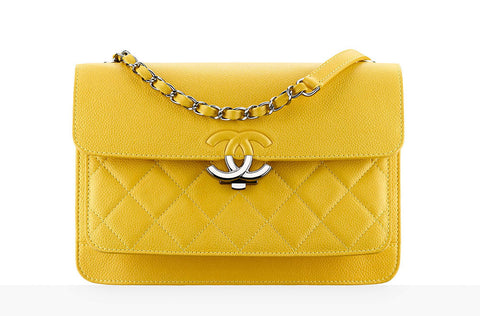 Chanel Yellow Flap Bag