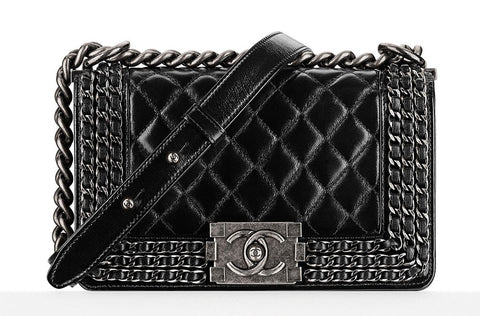 Chanel Chain-Embellished Boy Bag