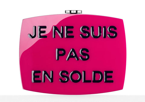 Chanel I Am Not For Sale Plexiglass Minaudiere