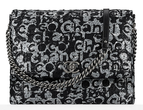 Chanel Painted Tweed Messenger Bag