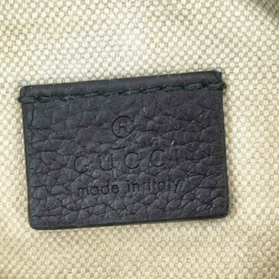Gucci - Black Leather - Vintage Logo - Adjustable Strap - Belt Fanny Pack