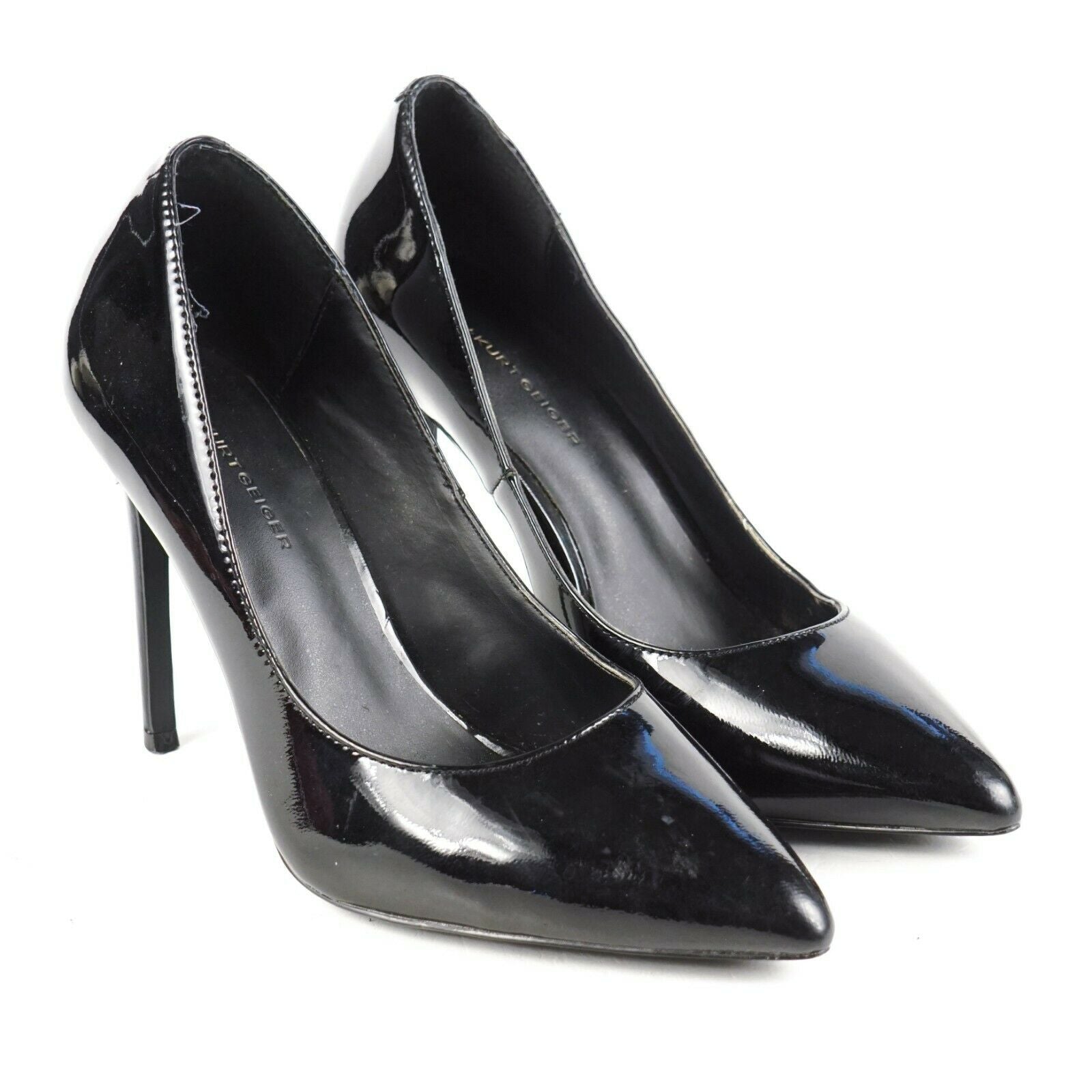 Kurt Greiger Heels KG Black Patent 