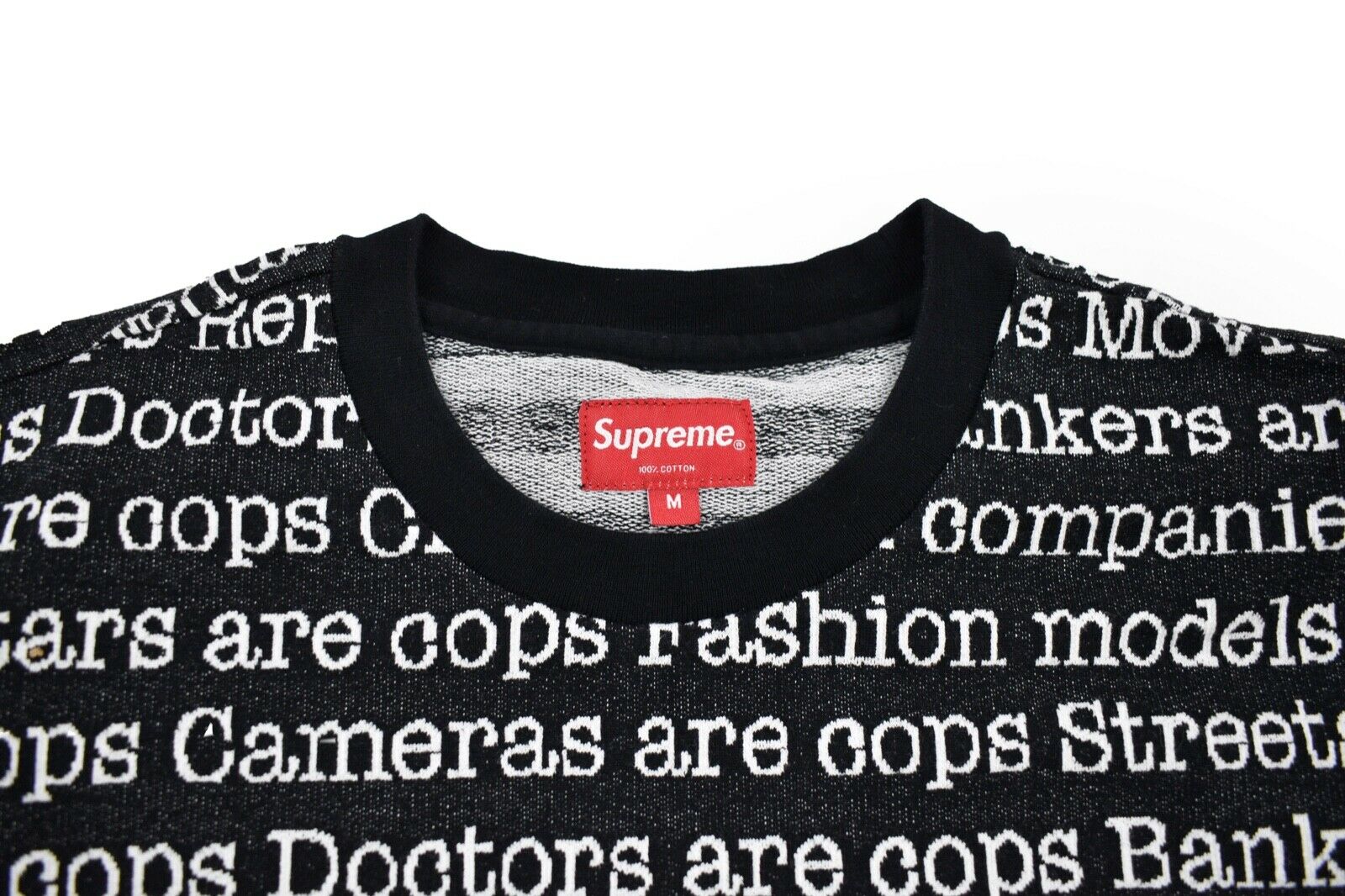 supreme cops jacquard pocket tee