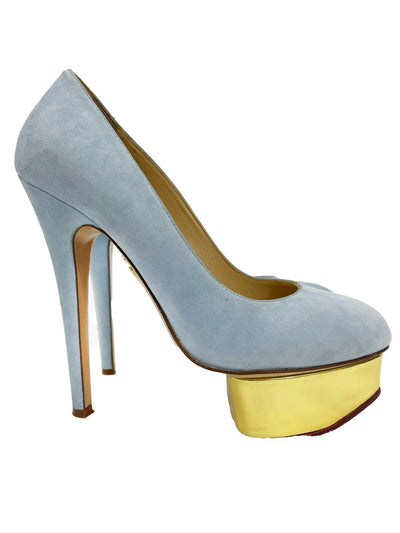 Tak Konvertere Supplement Charlotte Olympia - Very Good - Dolly Light Blue Suede Pumps - 36.5 - -  Luxury Resale Network