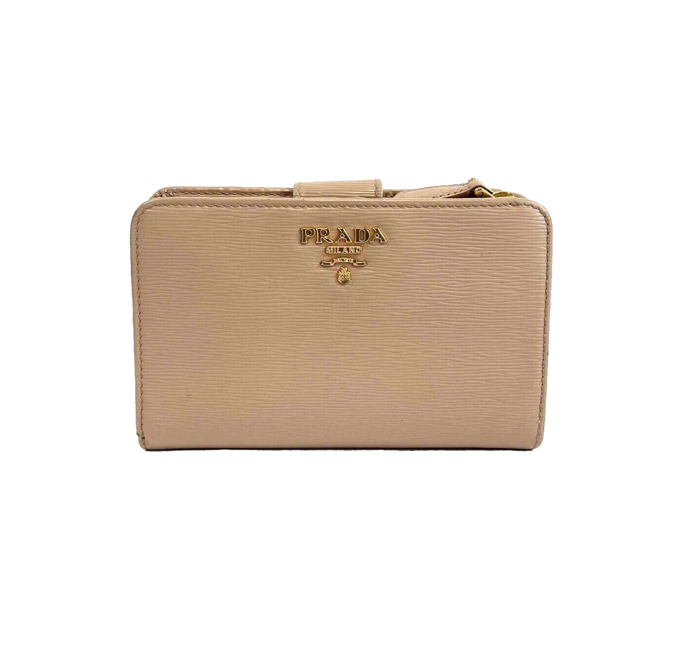 Prada - Small Saffiano Leather Card Wallet - Powder Pink / Gold -  BougieHabit