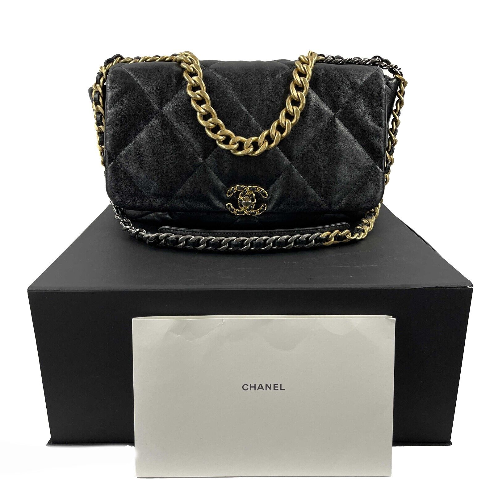 Chanel 19 Maxi Black  Designer WishBags
