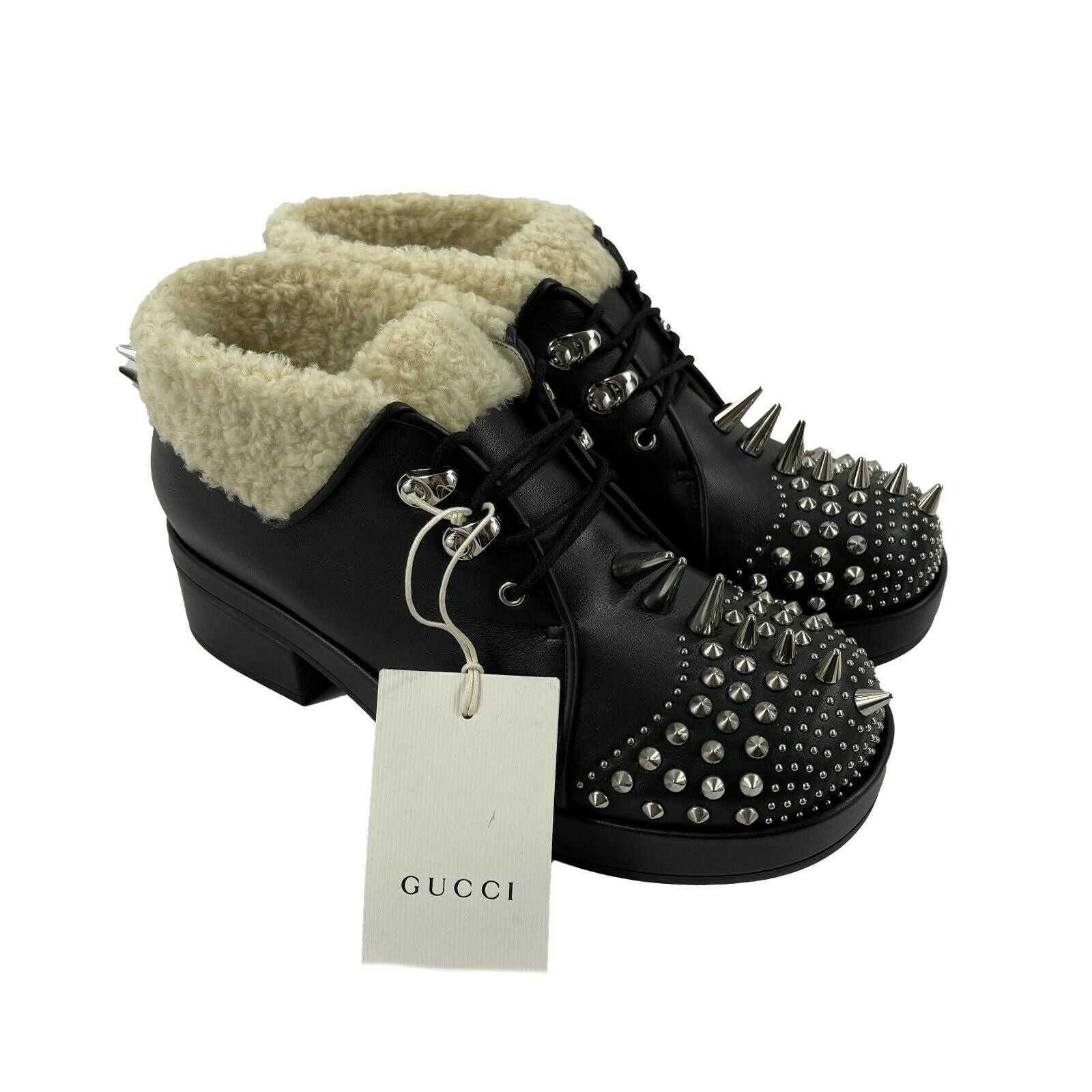 gucci studded booties