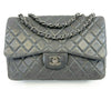 Chanel Jumbo Classic Single Flap Quilted Shoulder or Crossbody - Grey - Handbag