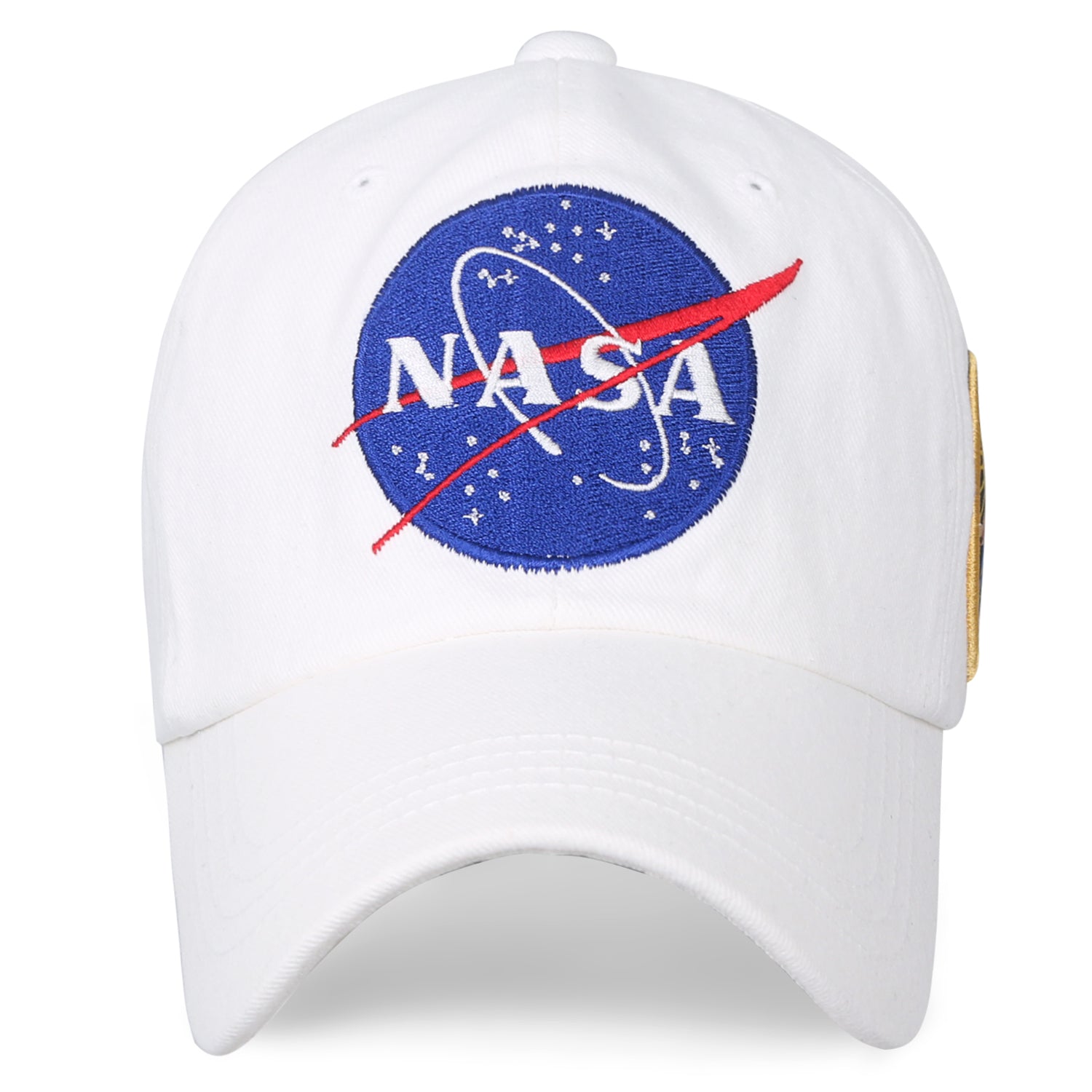 ililily NASA Meatball Logo Embroidery Baseball Cap Apollo 13 Patch Tru