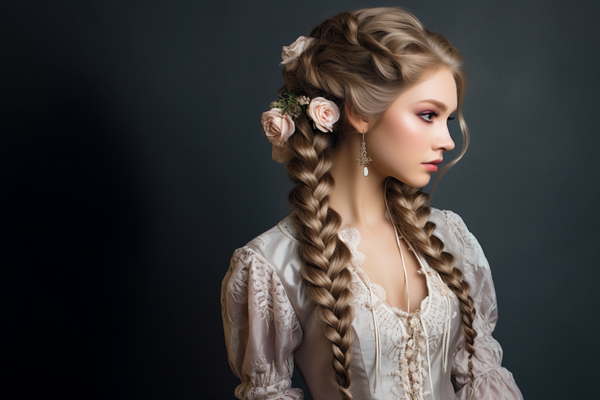 Romantic Dutch Braids