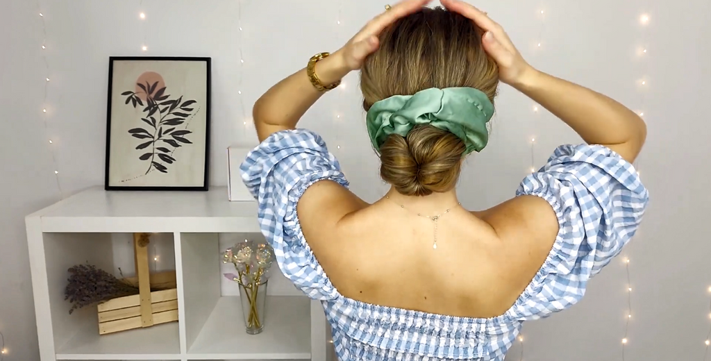 Big Scrunchie Low Bun